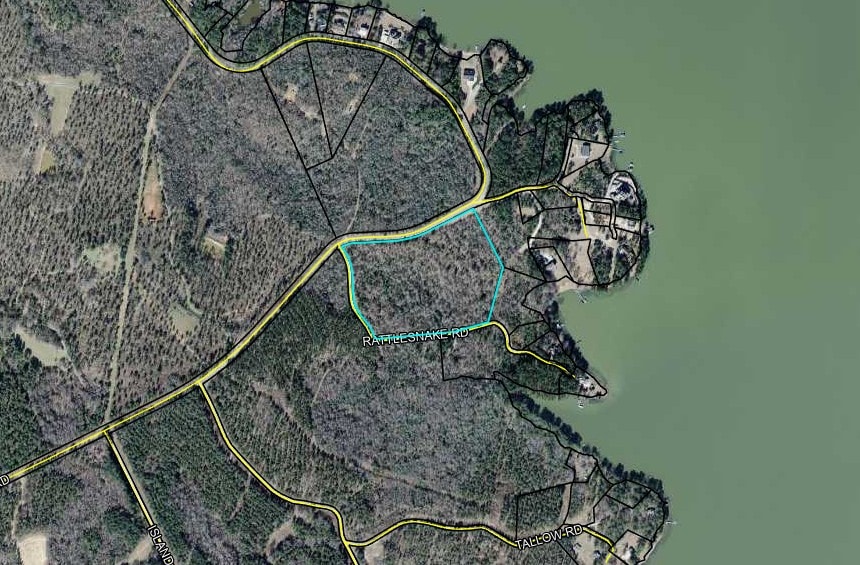 Aerial map of Lot 2 — 17.11 acres near Lake Wateree, Ridgeway SC
